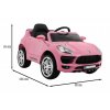 Elektromos kisautó Turbo-S rózsaszín