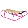 Kovové sáňky růžové6