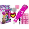 Dětská sada na úpravu nehtů s dávkovačem třpytek2