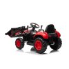 Dětský elektrický traktor s pohyblivou radlicí červený3