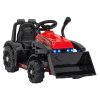 Dětský elektrický traktor G320 s radlicí červený07