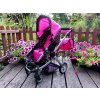 Multifunkční kočárek pro panenky 4v1 černý10