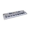 Dětský keyboard s mikrofonem nahráváním USB stříbrný MQ824USB02
