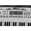 195339 53 velky detsky keyboard multifunkcni s mikrofonem 54 klaves bily
