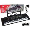 199878 keyboard s mikrofonem cerny