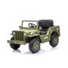 Dětský elektrický vojenský Jeep Willys světlé zelený4