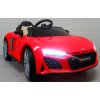 Audi R8 Sport elektromos autó EVA kerekekkel és piros bőrrel, távirányítóval