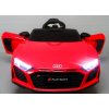 Audi R8 Sport elektromos autó EVA kerekekkel és piros bőrrel, távirányítóval