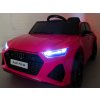 Audi RS6 GT elektromos autó rózsaszín színben EVA kerekekkel és távirányítóval