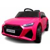 Audi RS6 GT elektromos autó rózsaszín színben EVA kerekekkel és távirányítóval
