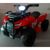 Elektromos játékautó Quad J8AAA piros kivitelben, fénnyel és zenével gyerekeknek