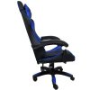 Ergonomikus játékszék K3 R-Sport kék-fekete játékosoknak masszázs funkcióval