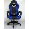 Ergonomikus játékszék K3 R-Sport kék-fekete játékosoknak masszázs funkcióval