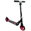 Nagyméretű összecsukható robogó H7 fekete-piros színben, R-Sport kerekek 145 mm, terhelhetőség 100 kg-ig