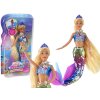 Mermaid Doll Kék Hosszú Szőke Haj Mermaid Tail Flitterek
