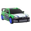 R/C távirányítós sportautó 1:24 zöld, cserélhető kerekekkel