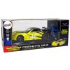Sports Racing Car R/C 1:18 Corvette C6.R Yellow 2,4 G lámpákkal