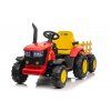 Gyermek elektromos traktor iparvágány 12V 7Ah piros