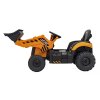 Dětský elektrický bagr JCB s lopatou žlutý08