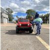 Jeep Wrangler Rubicon 4x4 elektromos játékautó piros HASZNÁLT