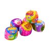 Puha golyó csörgő színes állati gyümölcsgolyóval MIX 10 cm
