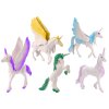 Egyszarvú Pegasus fehér varázsszárnyú figurakészlet 6 db