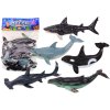 A legnagyobb tengeri állatok figurái: gyilkos bálna, bálna, cápa 6 db