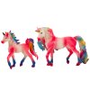 Gyűjthető figurák Unicorn babarózsaszínnel 2 db