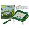 Oktató mágneses asztal táblával és dinoszaurusz puzzle-vel, zöld