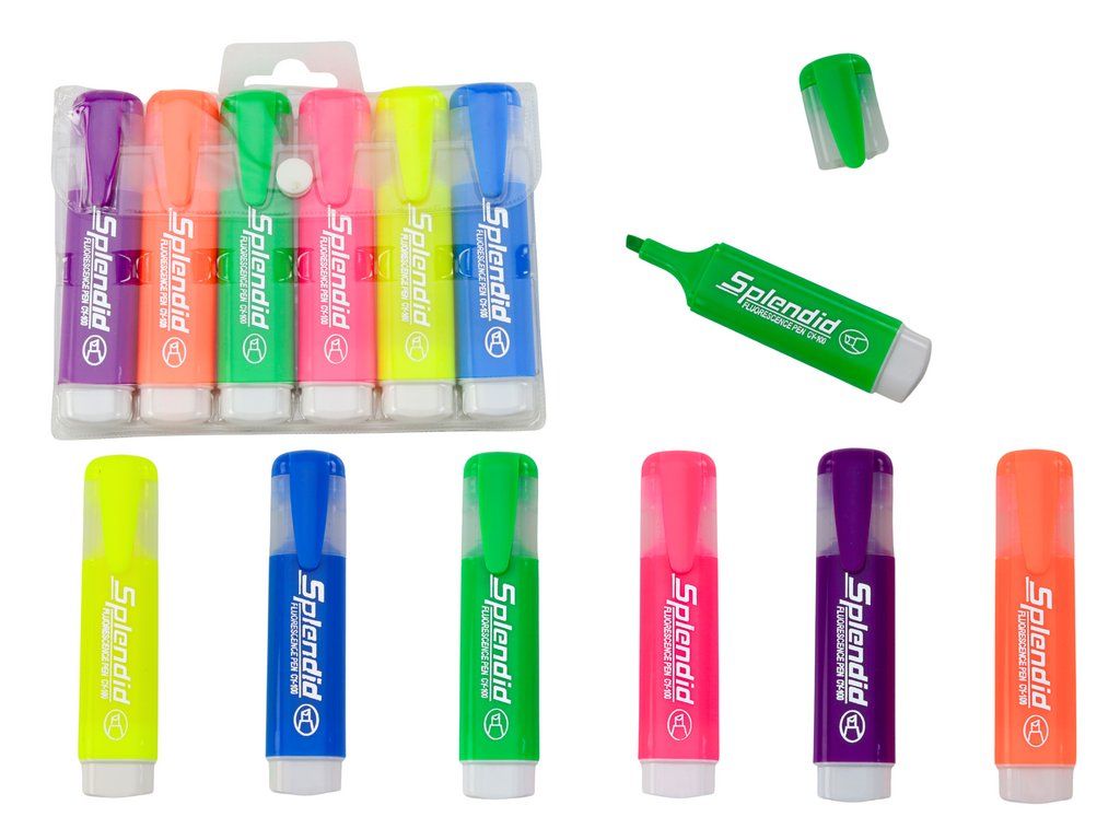 Set di evidenziatori per pittura 6 colori