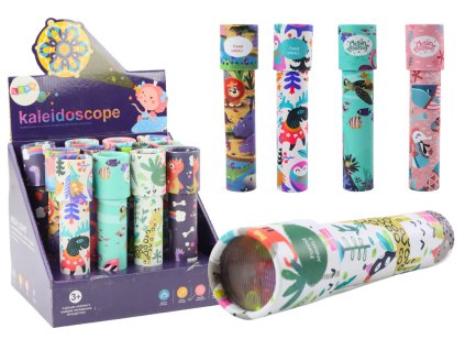 Dětský kaleidoskop vzory barvy korálky