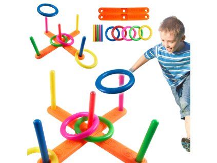 Gioco di abilità lanciando anelli