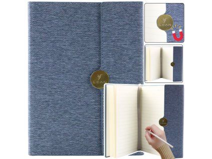 Quaderno magnetico A5 a righe grigio