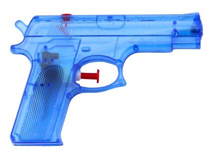 Piccola pistola ad acqua blu