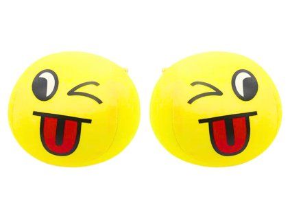 Pallina morbida emoji sorriso 9 cm gialla