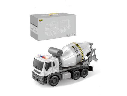 Betoniera con suoni e luci 1:16 bianca