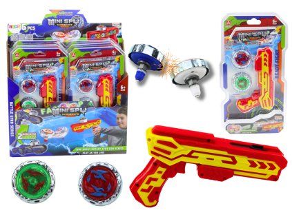 Pistola con dischi metallici rossa