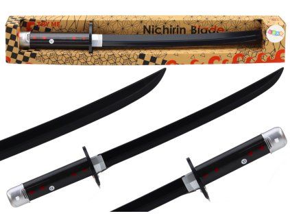 Spada di samurai Nichirin a batteria con suono e impugnatura comoda nera