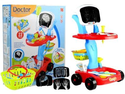Carrello medico con attrezzatura