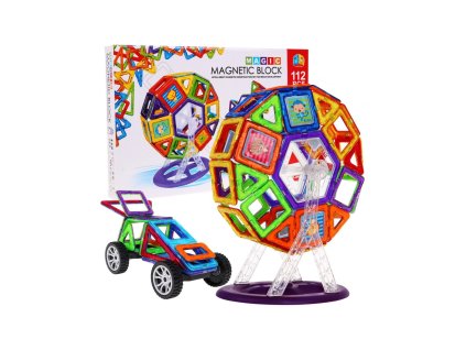 Magnetická stavebnice 112 dílů06