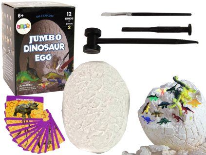 Set archeologico per bambini con uovo e figurine di dinosauri