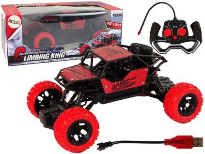 Auto fuoristrada radiocomandato R/C 1:18 rosso