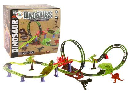 Pista dei dinosauri con suono e luce