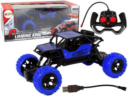 Auto radiocomandato R/C Climbing King 1:18 blu