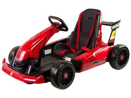 Go-kart elettrico per bambini Spider verniciato rosso