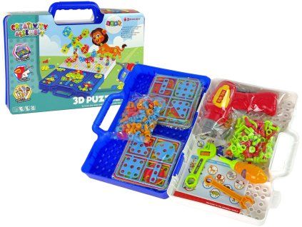 Set di costruzione 3D DIY con trapano in valigetta