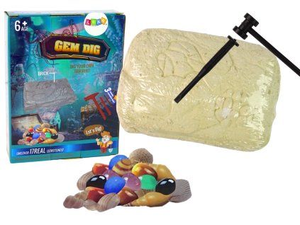 Set per piccoli archeologi con conchiglie e cristalli