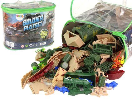Grande set militare di 200 figurine