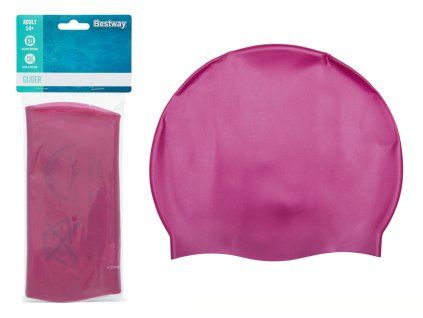Cuffia da bagno in silicone rosa Bestway