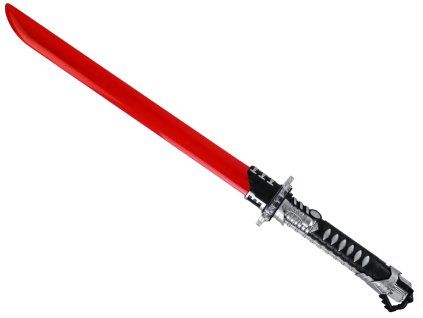 Spada luminosa da samurai per bambini rossa